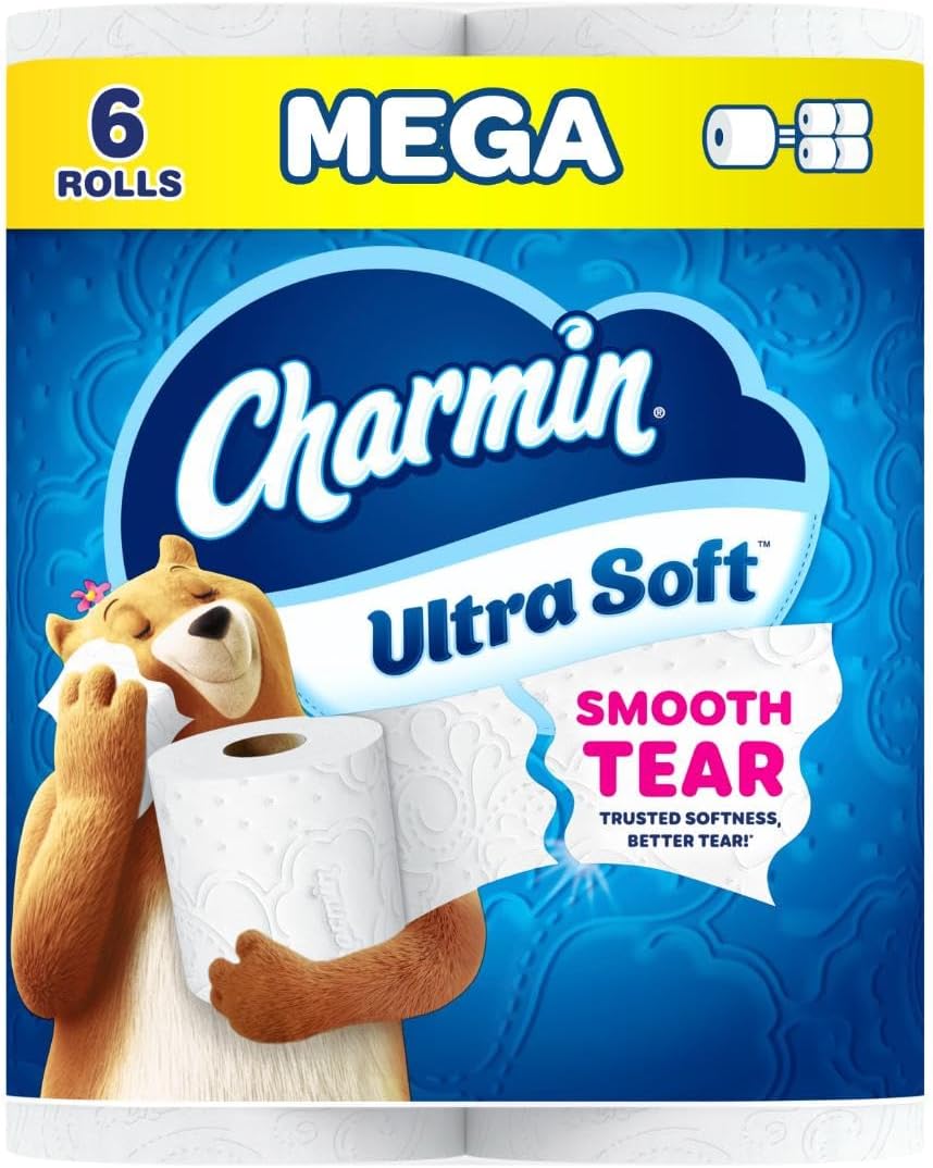 Charmin Cloud Soft: 6 Mega = 24 Regular Rolls - Toilet Paper by Handbags Specialist Headquarter | Available at Handbags Specialist Headquarter