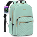 Chic Leather Laptop Backpack for Women - LoveVook - Backpack Bags by Handbags Specialist Headquarter | Available at Handbags Specialist Headquarter