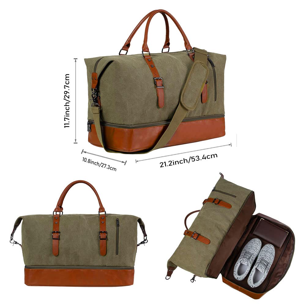 Weekender Overnight Travel Bag with Shoe Pouch