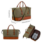 Weekender Overnight Travel Bag with Shoe Pouch