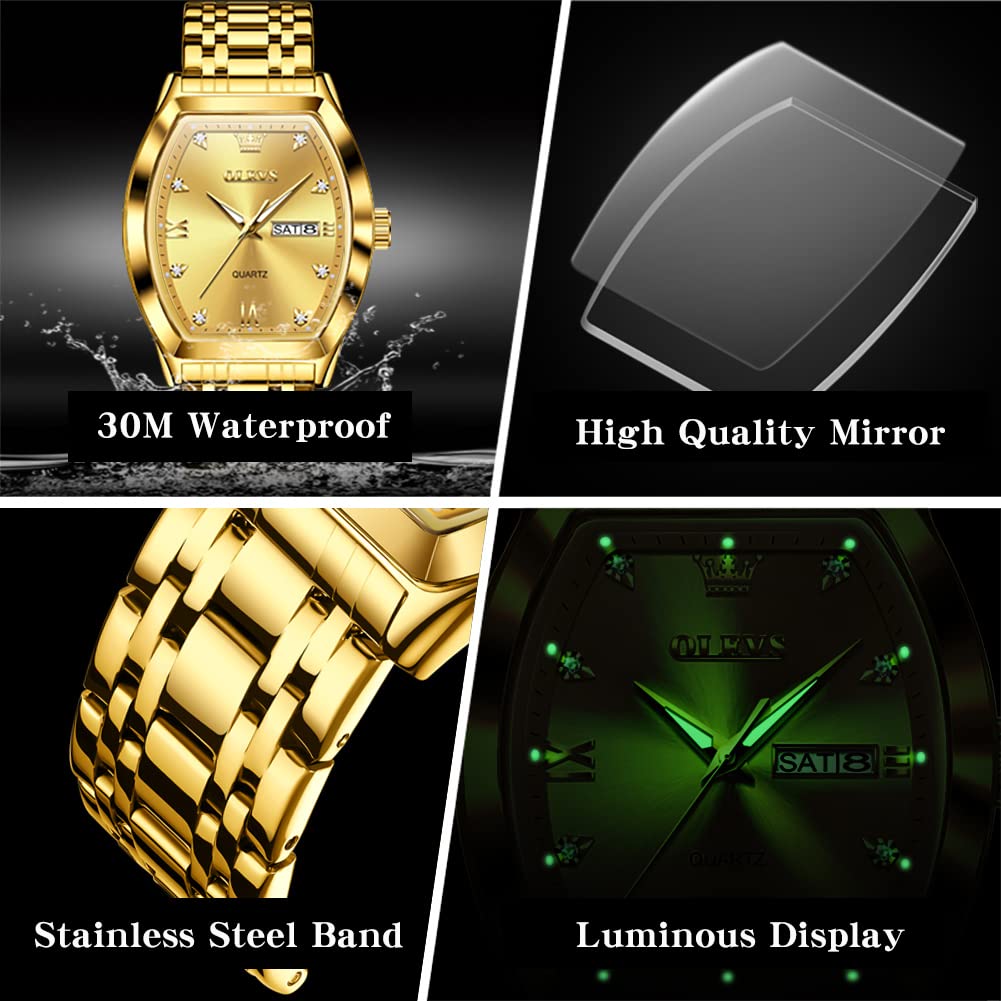 SteelGlow: OLEVS Quartz Men's Luminous Watch