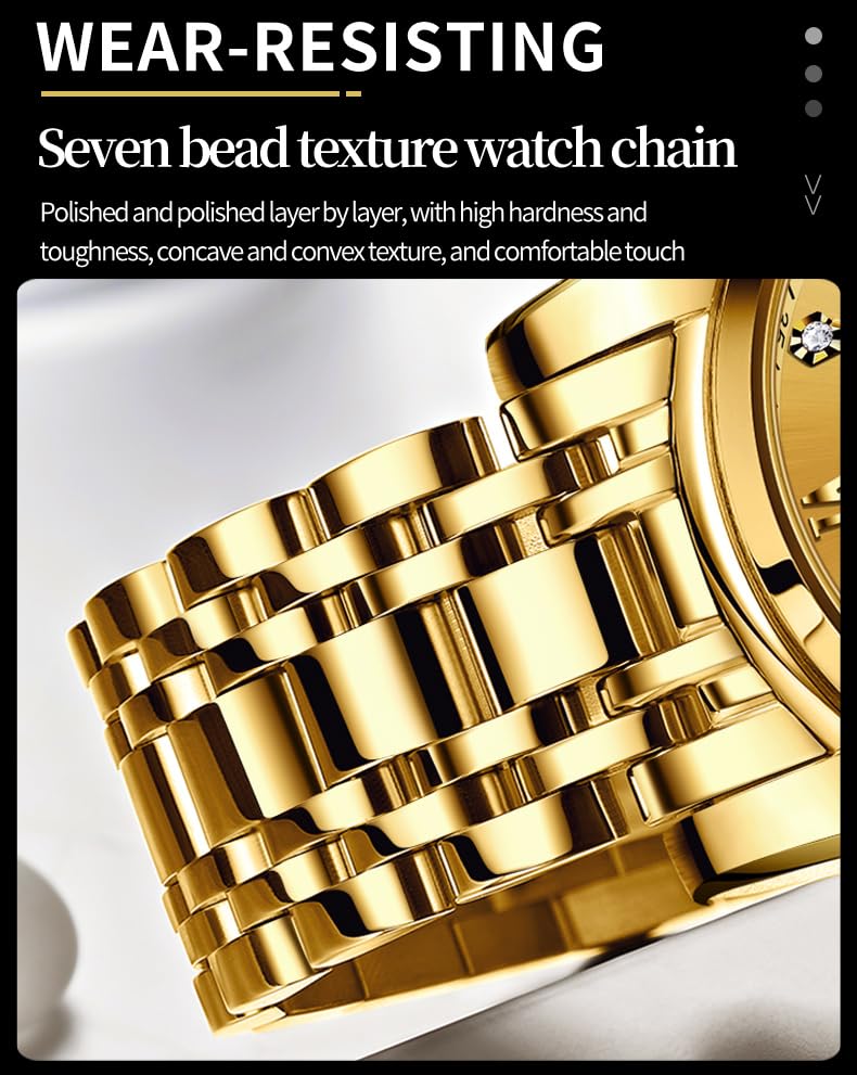 AzureGleam: Elite Men's Diamond Steel Watch