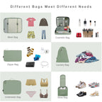 TravelMate 8-Piece Packing Cubes - Luggage Travel Bags by Handbags Specialist Headquarter | Available at Handbags Specialist Headquarter