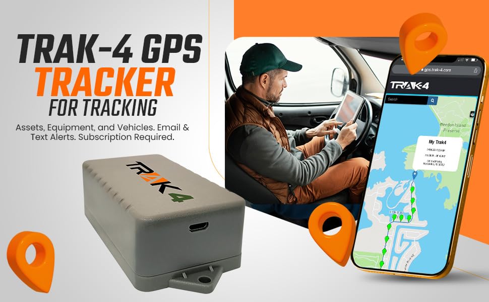 Trak-4 Pro GPS: Durable 12V Tracker for All Assets - Electronics by Handbags Specialist Headquarter | Available at Handbags Specialist Headquarter