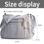 ELDA Chic Crossbody: Soft PU Leather Multi-Pocket Bag - Handbags by Handbags Specialist Headquarter | Available at Handbags Specialist Headquarter