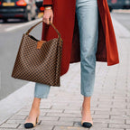Women's Vintage Leather Satchel Handbag