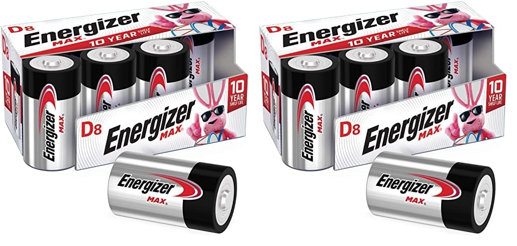 Energizer Premium D Alkaline Batteries 8-Pack - Electronics by Handbags Specialist Headquarter | Available at Handbags Specialist Headquarter