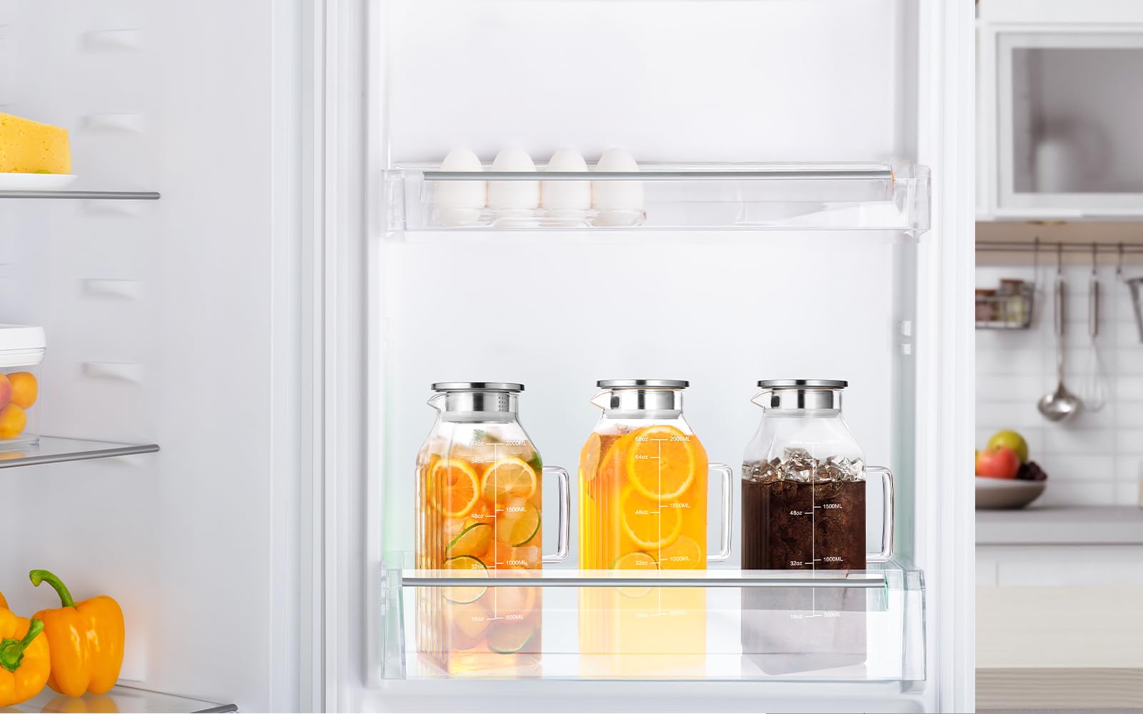 Aofmee Stainless Precision Pitcher - 68oz Borosilicate - Decor by Handbags Specialist Headquarter | Available at Handbags Specialist Headquarter