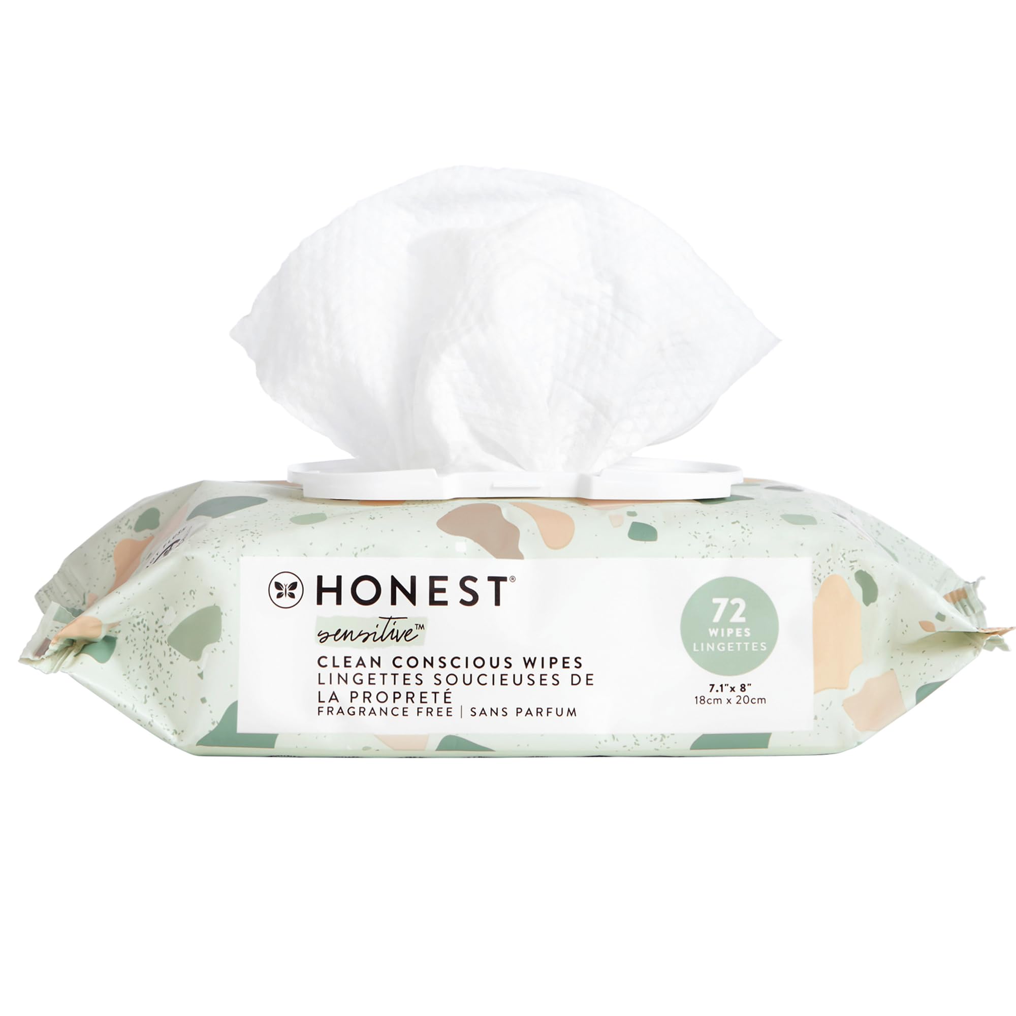The Honest Company Hypoallergenic Multi-Use Baby Wipes for Sensitive Baby Skin, Pattern Play, 10 Count