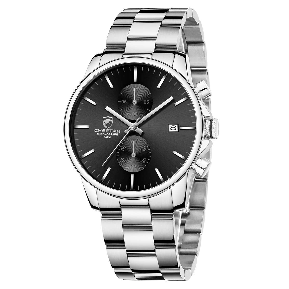 Golden Hour Elite Chrono Steel Men’s Quartz Watch