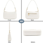 Retro Vegan Leather Shoulder Bag -  by Handbags Specialist Headquarter | Available at Handbags Specialist Headquarter