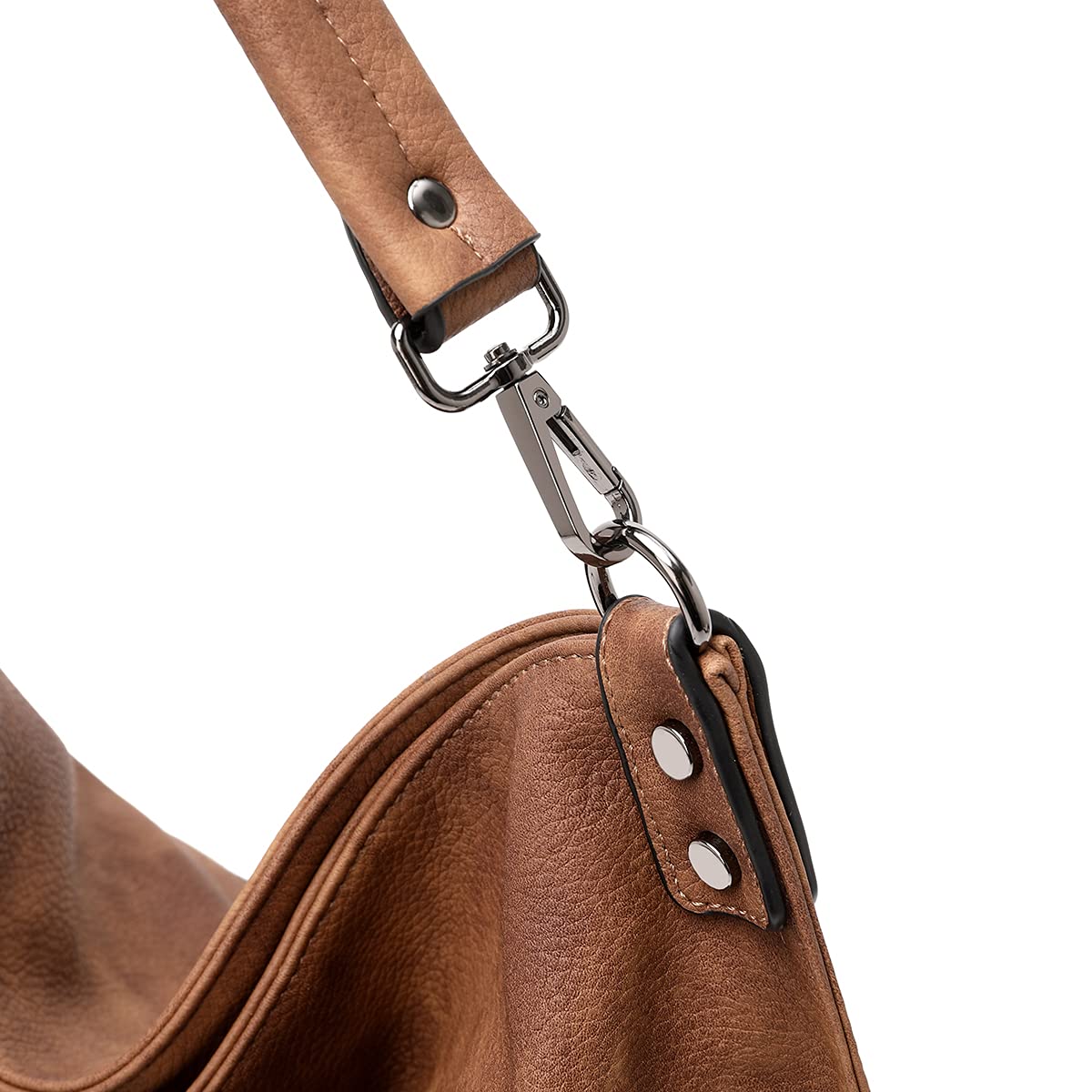 Lapsting Boho Faux Leather Hobo Shoulder Bag