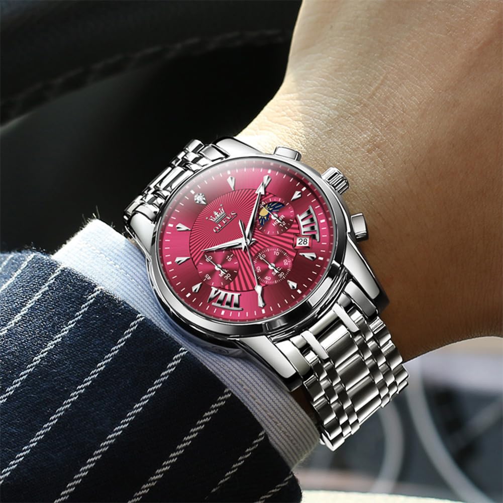 EclipseTime: Luminous Men's Luxury Chrono Watch