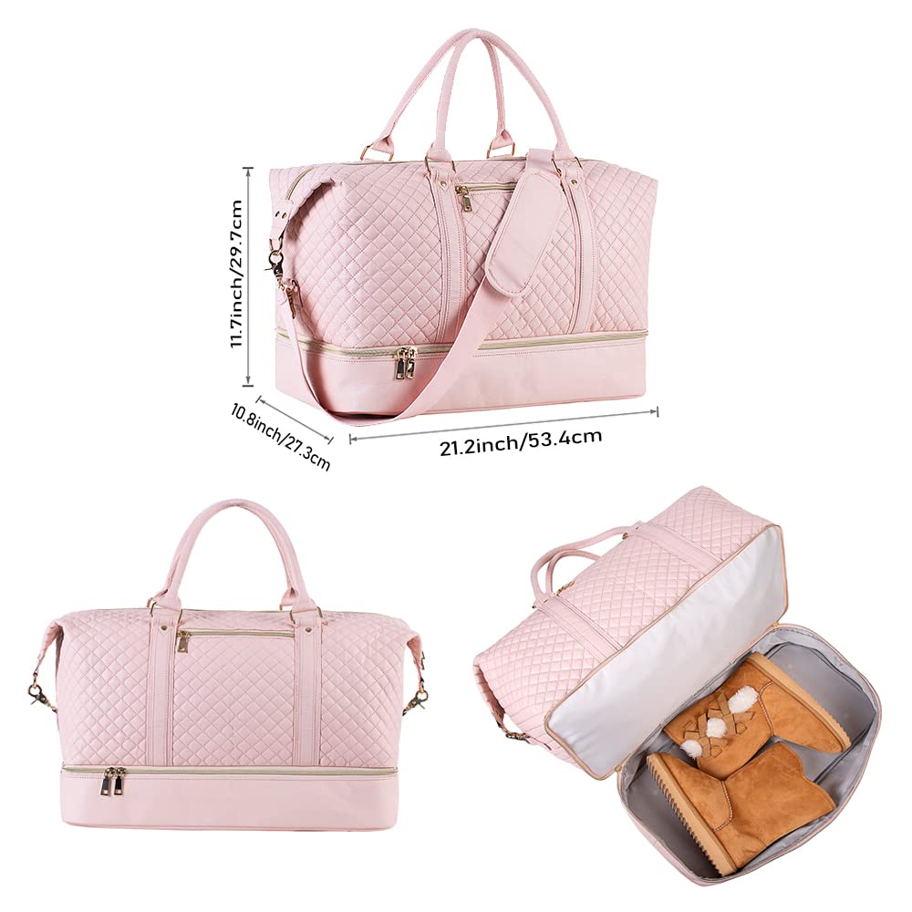 Weekender Overnight Travel Bag with Shoe Pouch