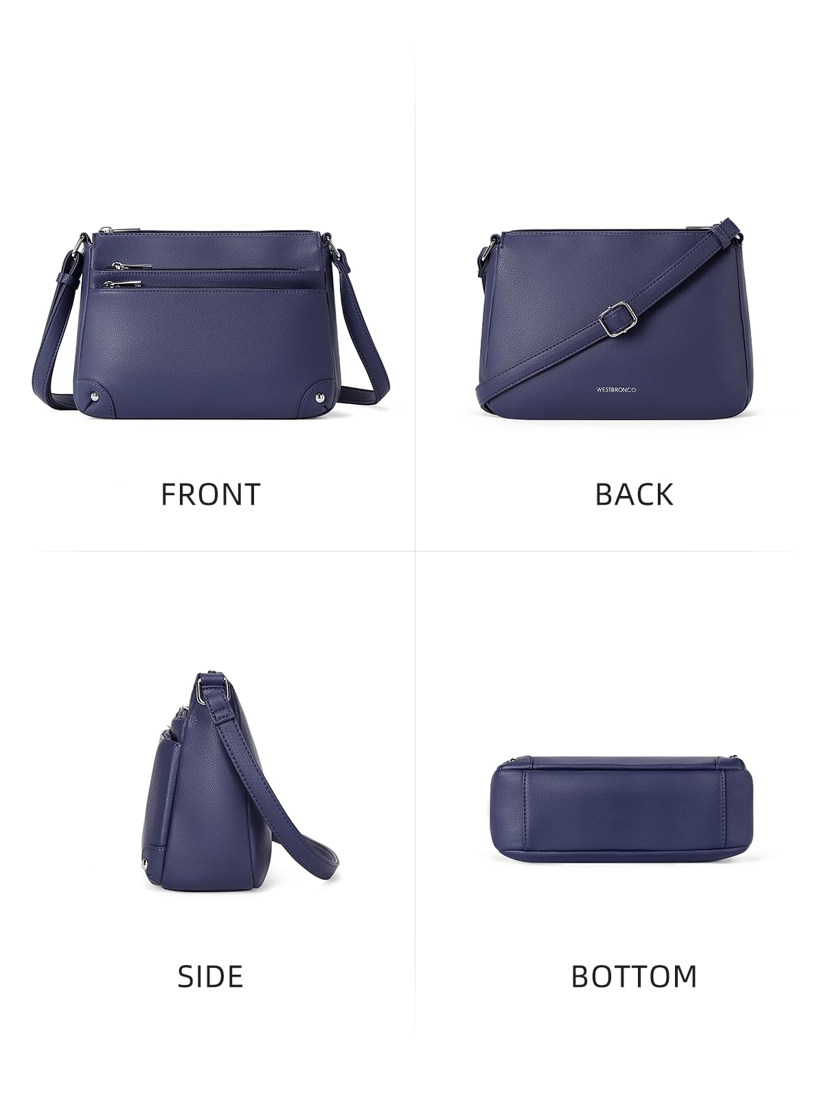 WestBronco ZipSatchel: Women's Medium Crossbody Bag - Handbags by Handbags Specialist Headquarter | Available at Handbags Specialist Headquarter