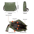 AUYOCO Chic Vegan Leather Crossbody Bag with Strap -  by Handbags Specialist Headquarter | Available at Handbags Specialist Headquarter