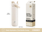 ChillKnight 26oz: Dual-Lid Leak-Proof Bottle - Water Bottles by Handbags Specialist Headquarter | Available at Handbags Specialist Headquarter