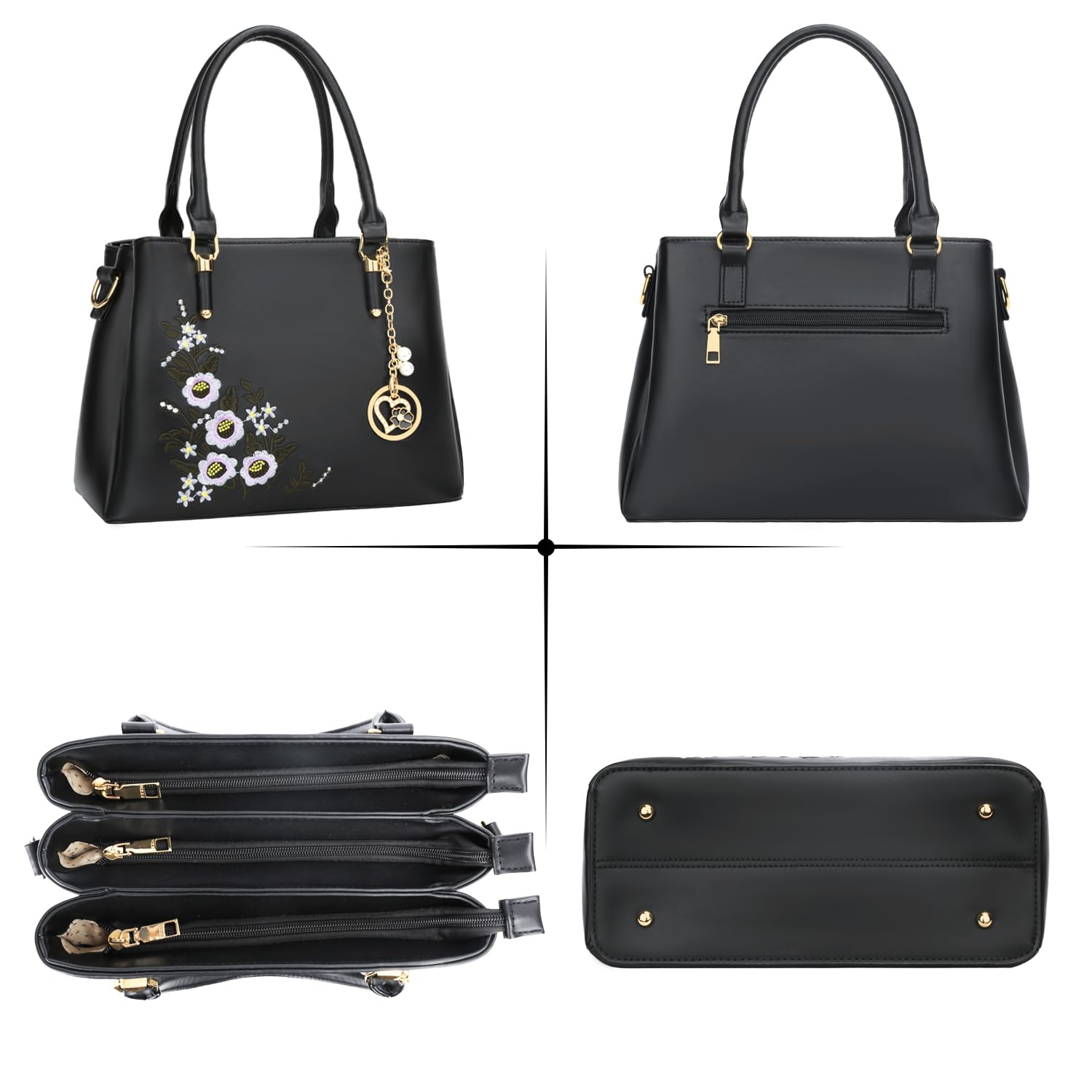 Luxe Leather Satchel & Crossbody Bags -  by Handbags Specialist Headquarter | Available at Handbags Specialist Headquarter