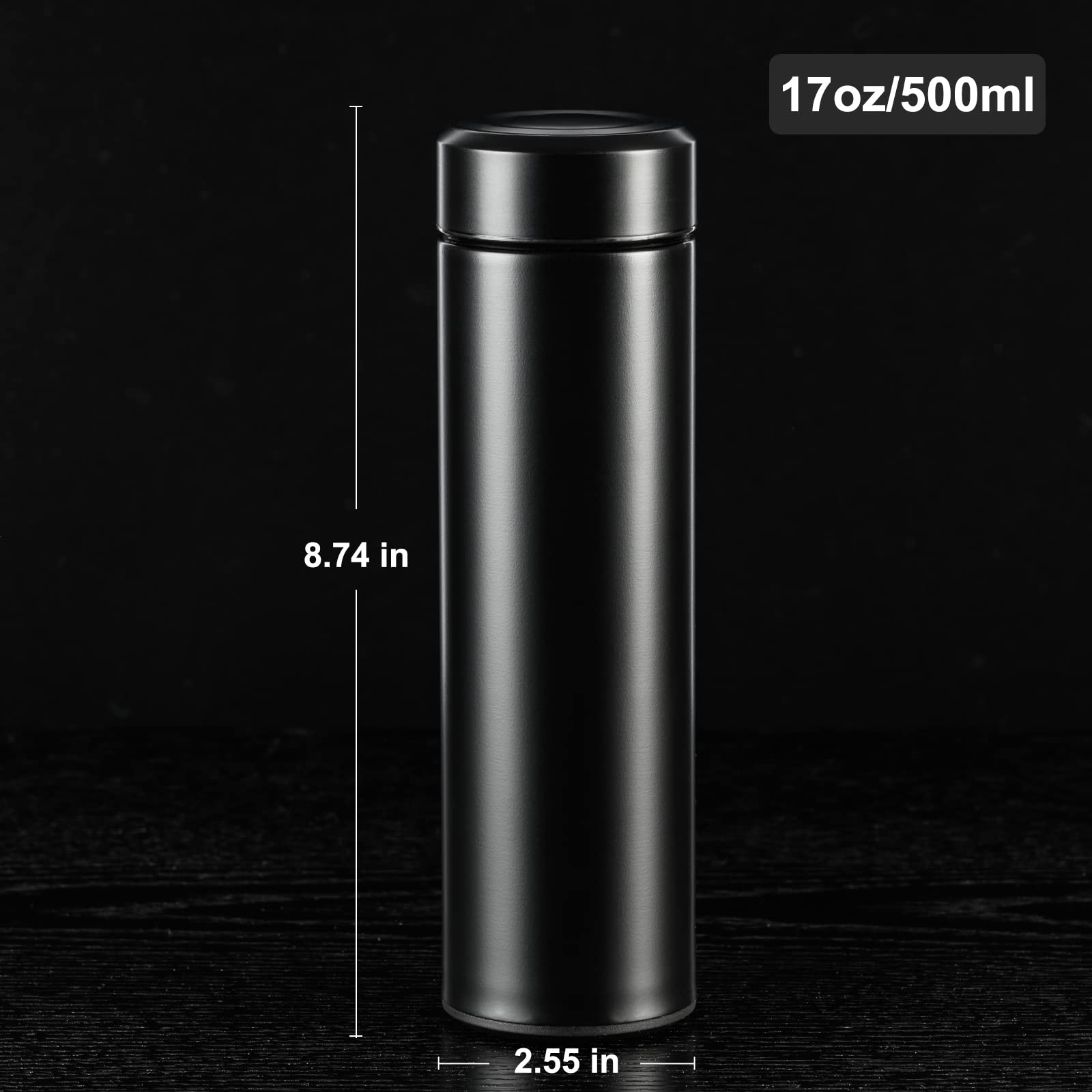 ThremoGuard: 17oz Stainless Steel Insulated Bottle - Water Bottles by Handbags Specialist Headquarter | Available at Handbags Specialist Headquarter