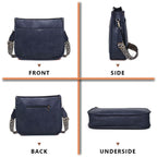 AUYOCO Chic Vegan Leather Crossbody Bag with Strap -  by Handbags Specialist Headquarter | Available at Handbags Specialist Headquarter