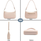 Retro Vegan Leather Shoulder Bag -  by Handbags Specialist Headquarter | Available at Handbags Specialist Headquarter