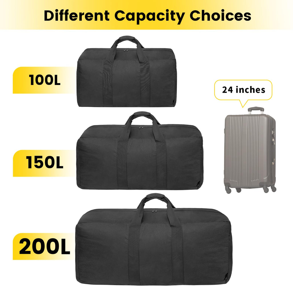 VoyagerMax 100L Travel Duffel - Foldable & Durable