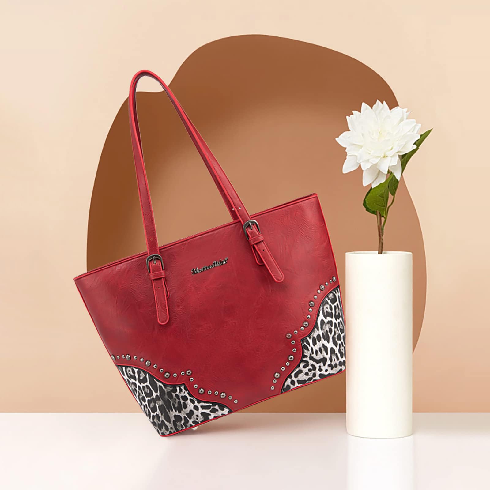 Leopard Luxe: Montana West 3pc Tote & Satchel Set