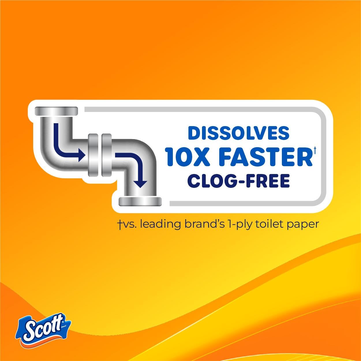 Scott SoftEase: 12 Double Rolls, Septic-Safe Tissue - Toilet Paper by Handbags Specialist Headquarter | Available at Handbags Specialist Headquarter