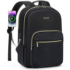 Chic Leather Laptop Backpack for Women - LoveVook - Backpack Bags by Handbags Specialist Headquarter | Available at Handbags Specialist Headquarter