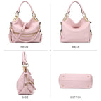 Dasein Luxe Vegan Hobo Bag with Rhinestones - Bucket Bag by Handbags Specialist Headquarter | Available at Handbags Specialist Headquarter