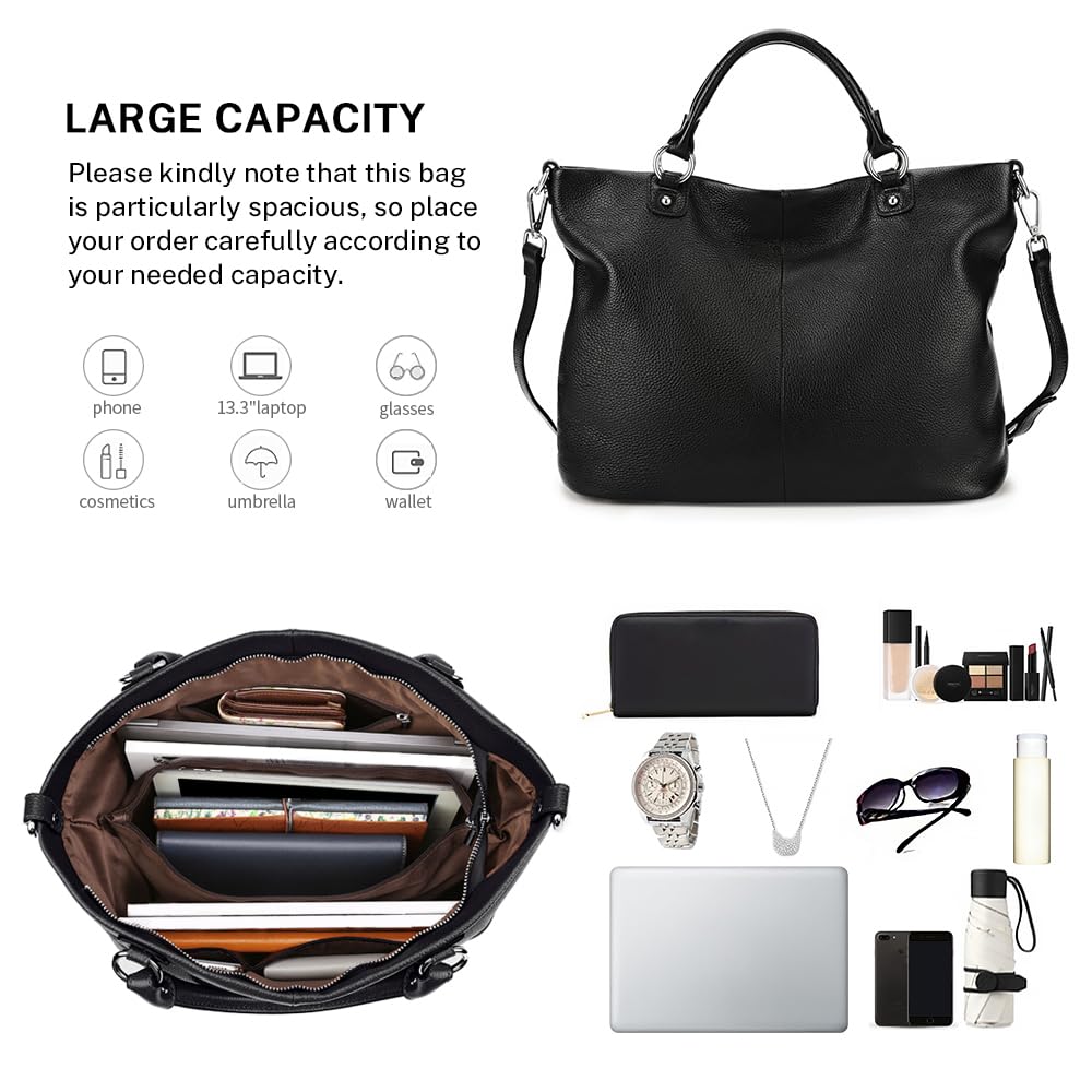 Kattee Women's Leather Tote Bag