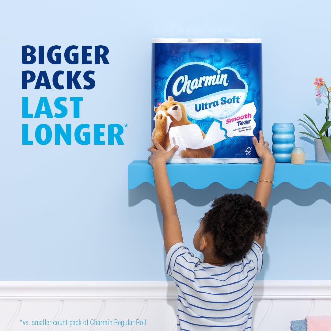 Charmin Cloud Soft: 6 Mega = 24 Regular Rolls - Toilet Paper by Handbags Specialist Headquarter | Available at Handbags Specialist Headquarter