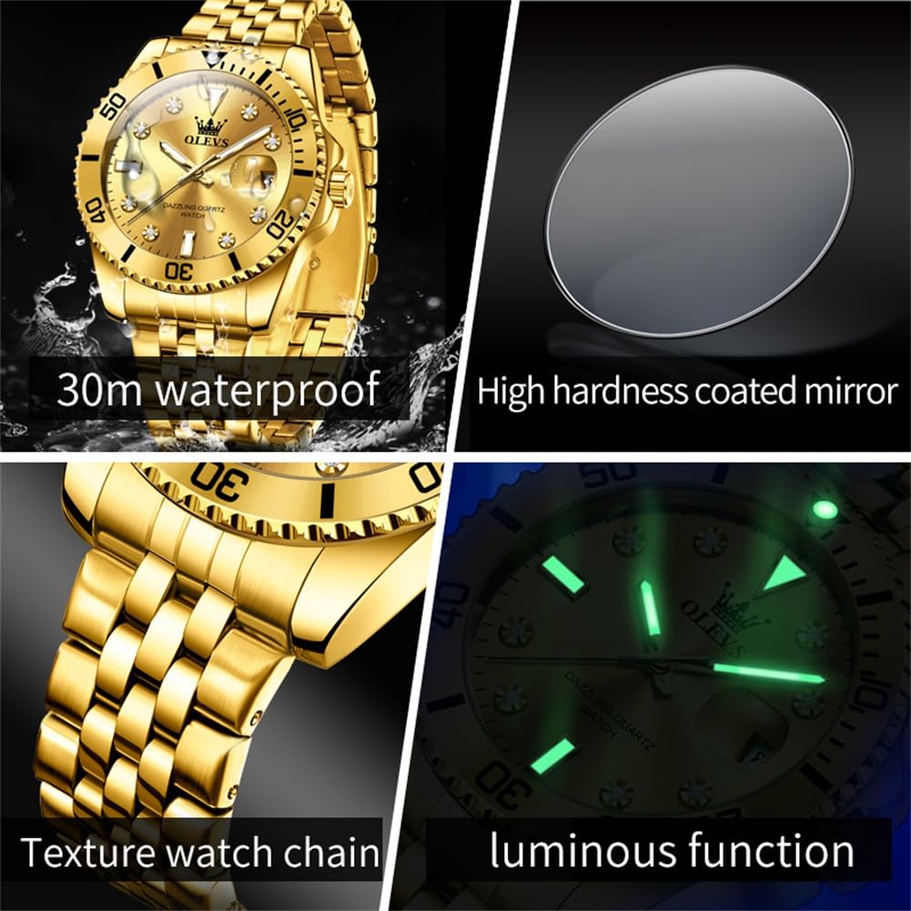 SteelGlow: OLEVS Quartz Men's Luminous Watch