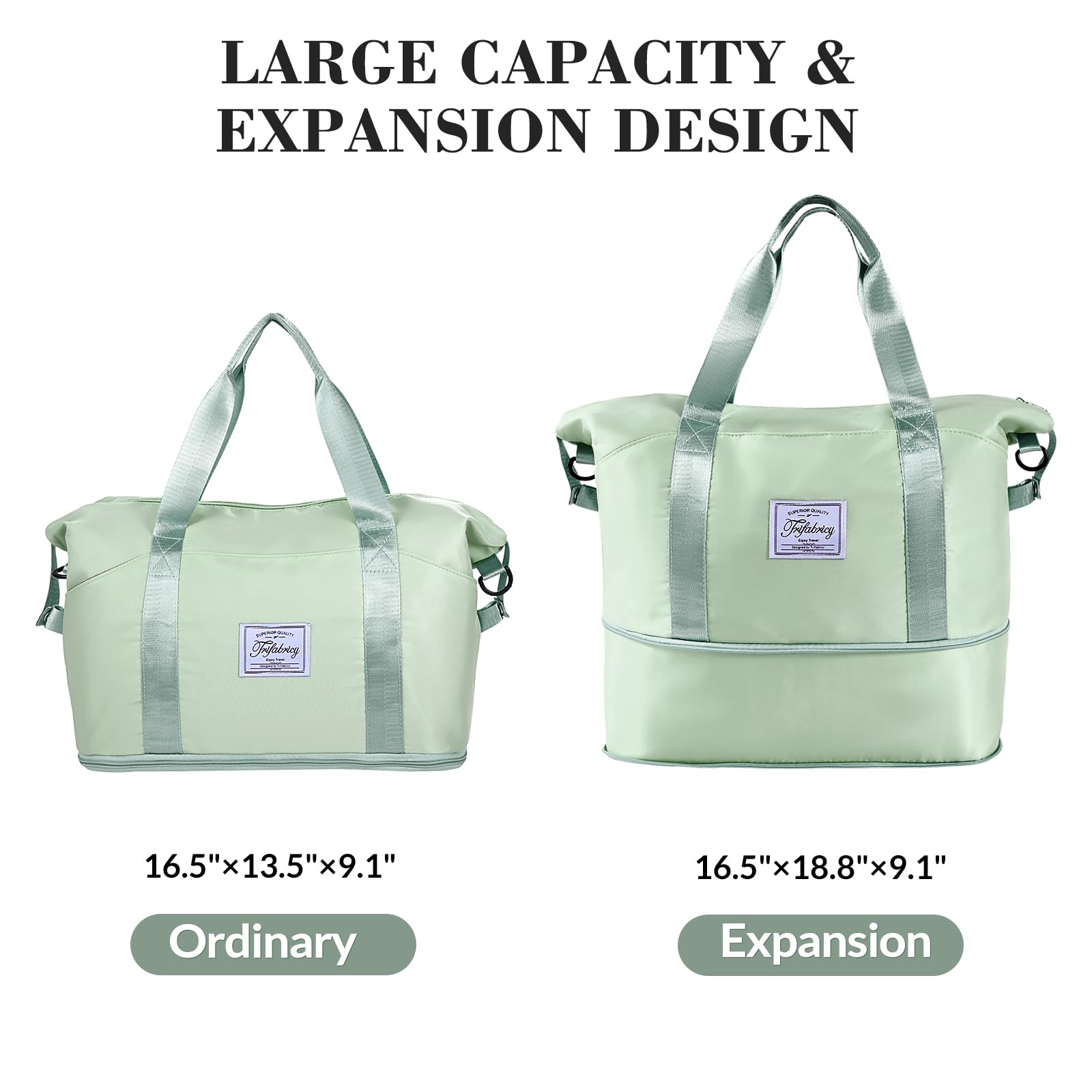 Pink Expandable Travel Duffel with Wet Pocket -  by Handbags Specialist Headquarter | Available at Handbags Specialist Headquarter