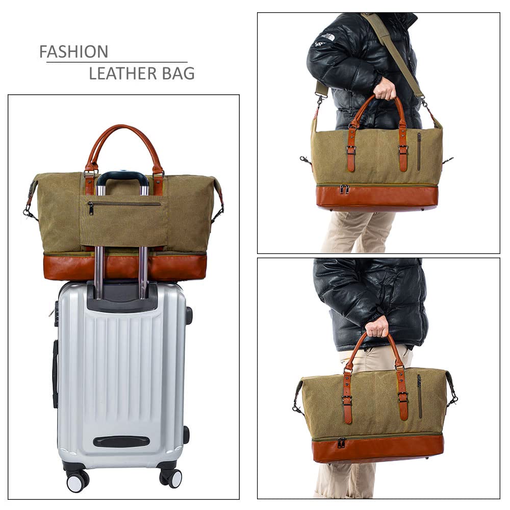 Weekender Overnight Travel Bag with Shoe Pouch