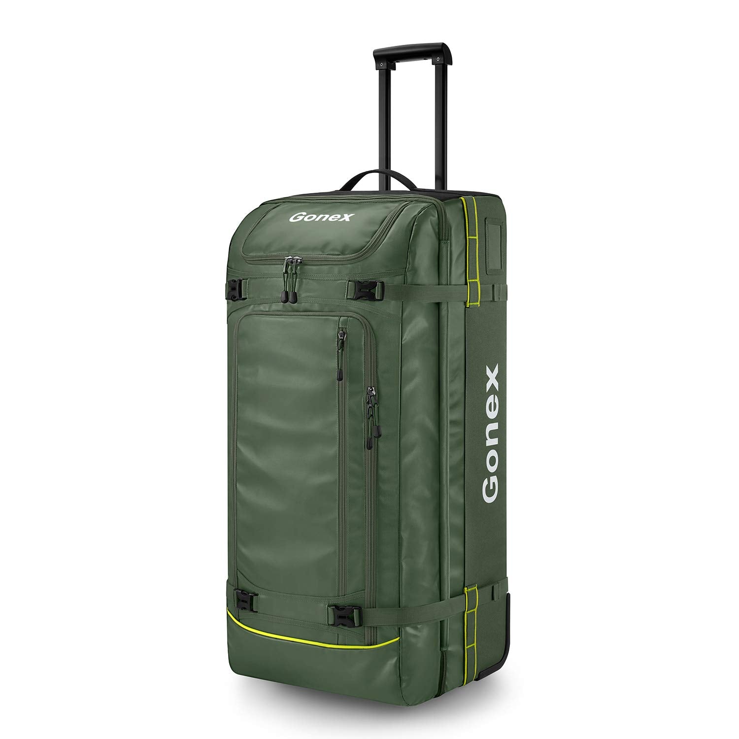 Gonex 70L Wheeled Duffle - Olive Green Travel Bag -  by Handbags Specialist Headquarter | Available at Handbags Specialist Headquarter