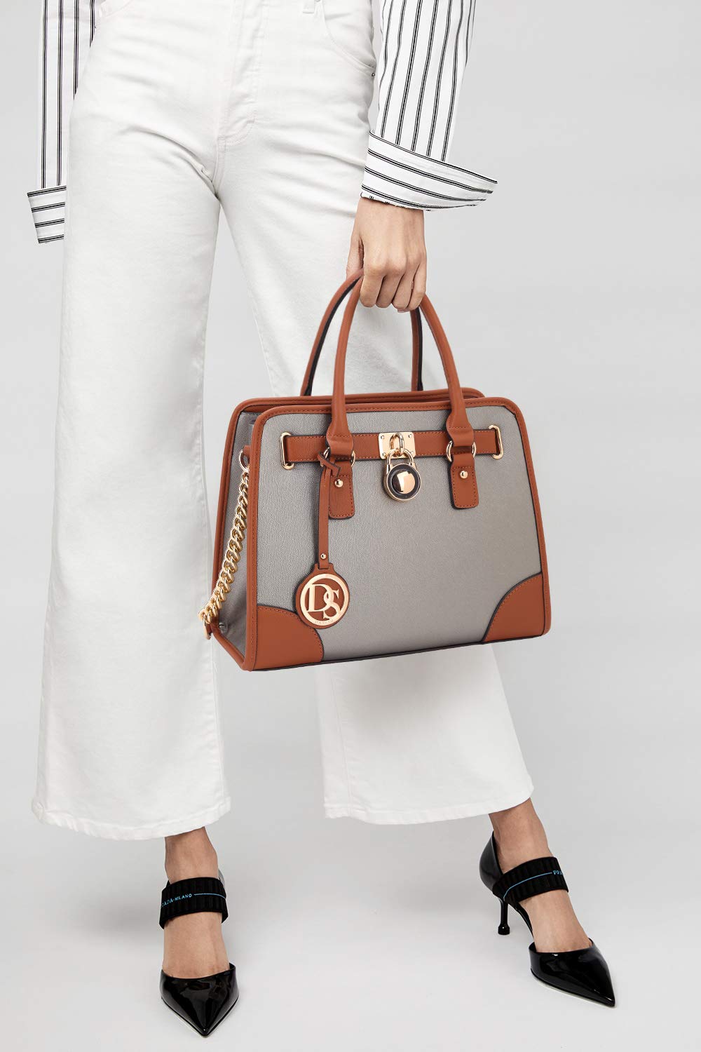 Dasein Women’s 2pcs Satchel & Shoulder Bag Set