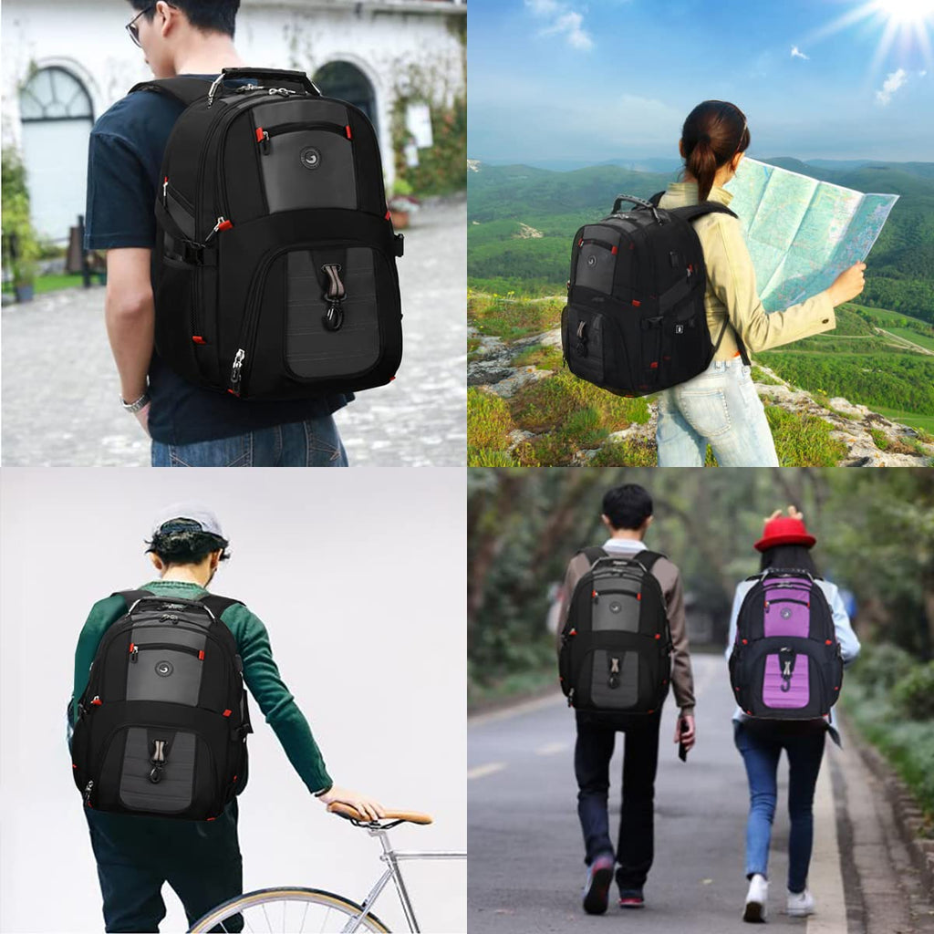 SHRRADOO 50L USB Travel Laptop Backpack - Airline Approved - Backpack Bags by Handbags Specialist Headquarter | Available at Handbags Specialist Headquarter