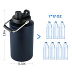 HydraGuard 128oz: Dual-Vacuum Stainless Water Jug - Water Bottles by Handbags Specialist Headquarter | Available at Handbags Specialist Headquarter
