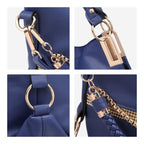 Dasein Luxe Vegan Hobo Bag with Rhinestones - Bucket Bag by Handbags Specialist Headquarter | Available at Handbags Specialist Headquarter