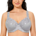 Blossom Embrace: Luxe Lace Full Coverage Bra
