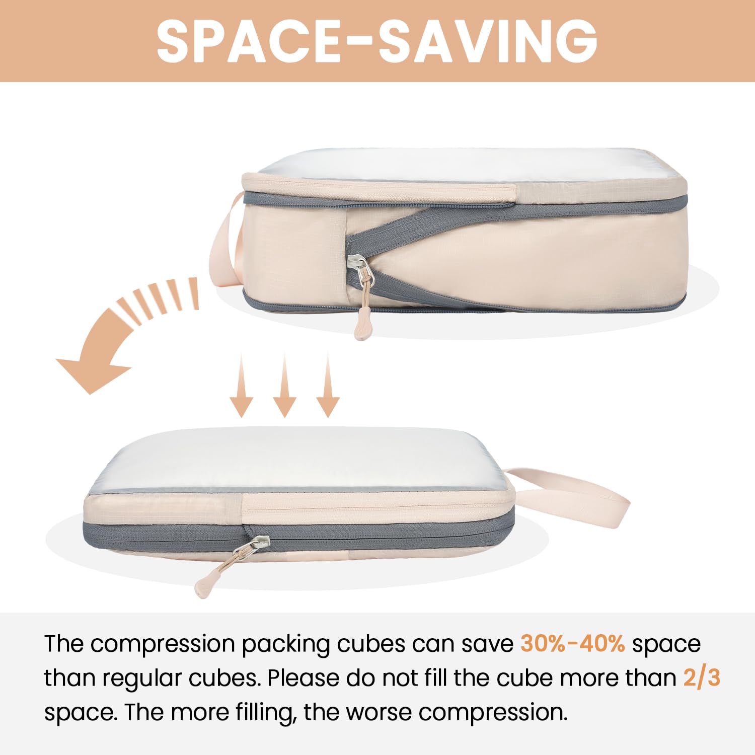 BAGAIL Travel Compression Cubes Set for Packing Ease -  by Handbags Specialist Headquarter | Available at Handbags Specialist Headquarter