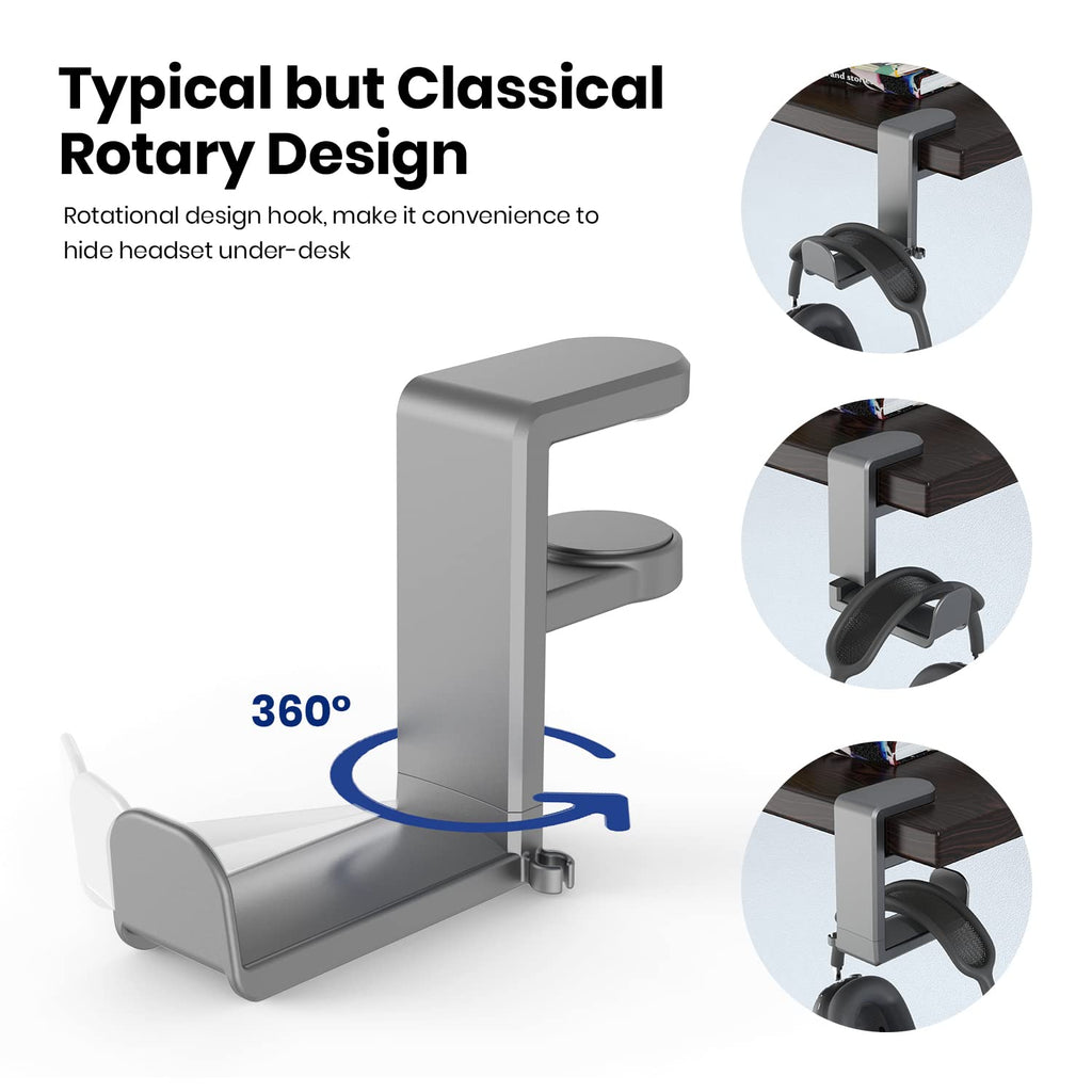 EURPMASK 360° Rotating Headphone Stand & Organizer - Gaming Accessories by Handbags Specialist Headquarter | Available at Handbags Specialist Headquarter