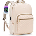 Chic Leather Laptop Backpack for Women - LoveVook - Backpack Bags by Handbags Specialist Headquarter | Available at Handbags Specialist Headquarter