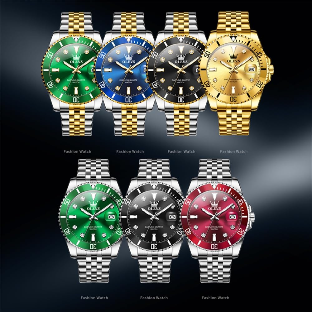 SteelGlow: OLEVS Quartz Men's Luminous Watch