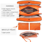Women’s 2pc Tote & Wallet Handbag Set with 3 Compartments