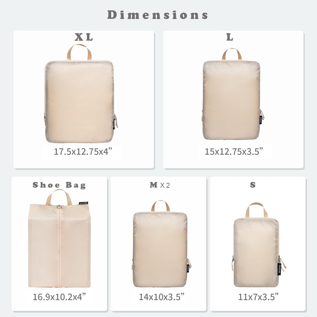BAGAIL Travel Compression Cubes Set for Packing Ease -  by Handbags Specialist Headquarter | Available at Handbags Specialist Headquarter