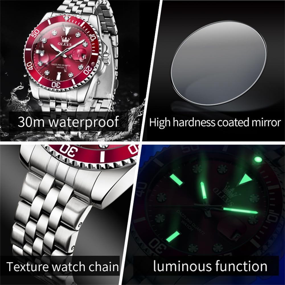 SteelGlow: OLEVS Quartz Men's Luminous Watch