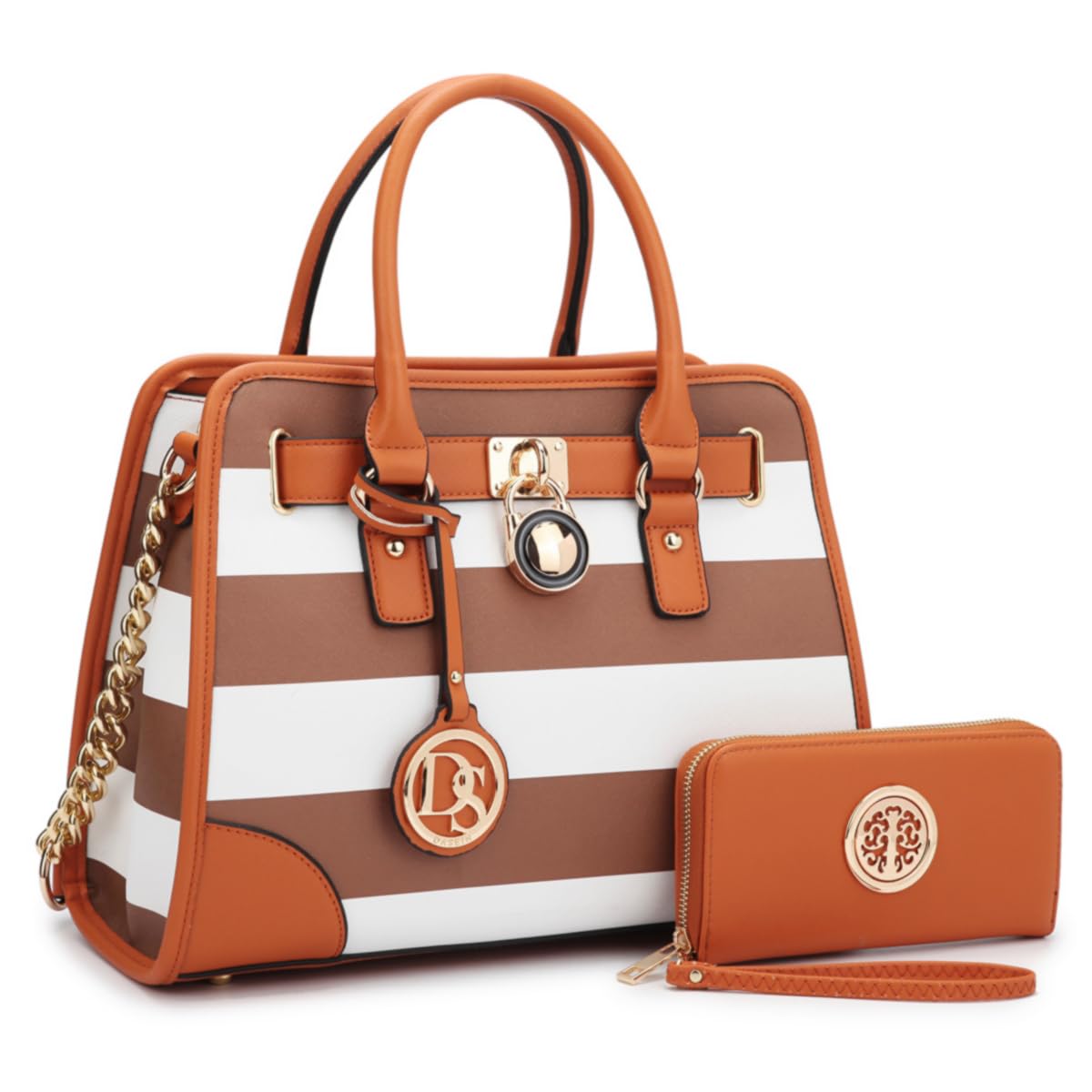 Dasein Women’s 2pcs Satchel & Shoulder Bag Set
