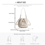 Hollow Bucket Tote Bag -  by Handbags Specialist Headquarter | Available at Handbags Specialist Headquarter